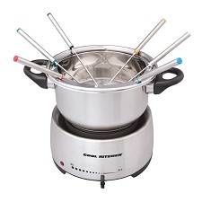 Cool Kitchen Pro Stainless Steel Electric Fondue 1200W