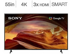 Tlvision DEL 55'' KD55X77L 4K UHD HDR Google Smart TV Sony - NEUF