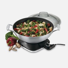 Wok lectrique Multi Usage 6.9L 1800W WOK-730C Cuisinart - INOX
