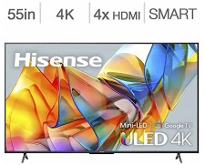 Hisense Google TV Smart Quantum MINI LED 55'' 55U68KM 4K  ULED