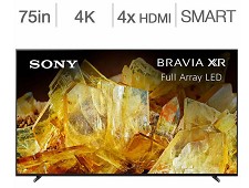 Tlvision DEL 75'' XR75X90L 4K UHD HDR 120hz Google Smart TV Sony	