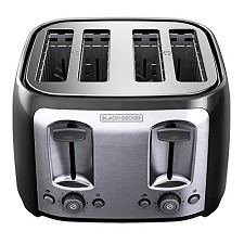 Black & Decker Toaster 4-slice TR1478BD 4-slice Black