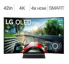 LG OLED FLEX 42'' 4K ULTRA UHD HDR Curved webOS Smart TV 42LX3QPUA