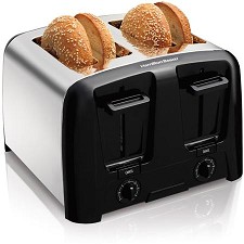 Toaster  4-slice 24614Z  Chrome Hamilton Beach