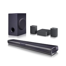 LG SQC4R 4.1 220W Soundbar with Wireless Subwoofer & Rear Speakers