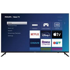 Tlvision DEL 55'' 55PUL6643/F6 4K ULTRA UHD ROKU TV Smart Philips