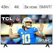 Tlvision DEL 43'' 43S470G-CA 4K ULTRA UHD GOOGLE Smart TV WI-FI TCL
