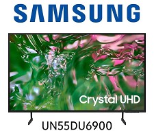 Tlvision DEL 55'' UN55DU6900 4K CRYSTAL UHD HDR Smart Wi-Fi Samsung