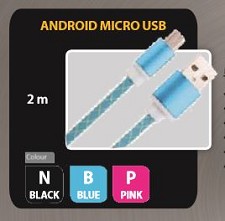 USB cable to USB MICRO CAB-MA-2N - BLACK