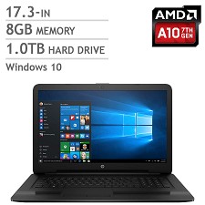 HP Notebook Laptop 1Tb 8Gb RAM Win10 17.3'' 17-y020ca