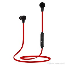 Wireless Hi-Fi Bluetooth 4.1 Sport Earphones - Red