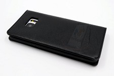 Book Case Cover for Samsung Galaxy S7 Edge - Black